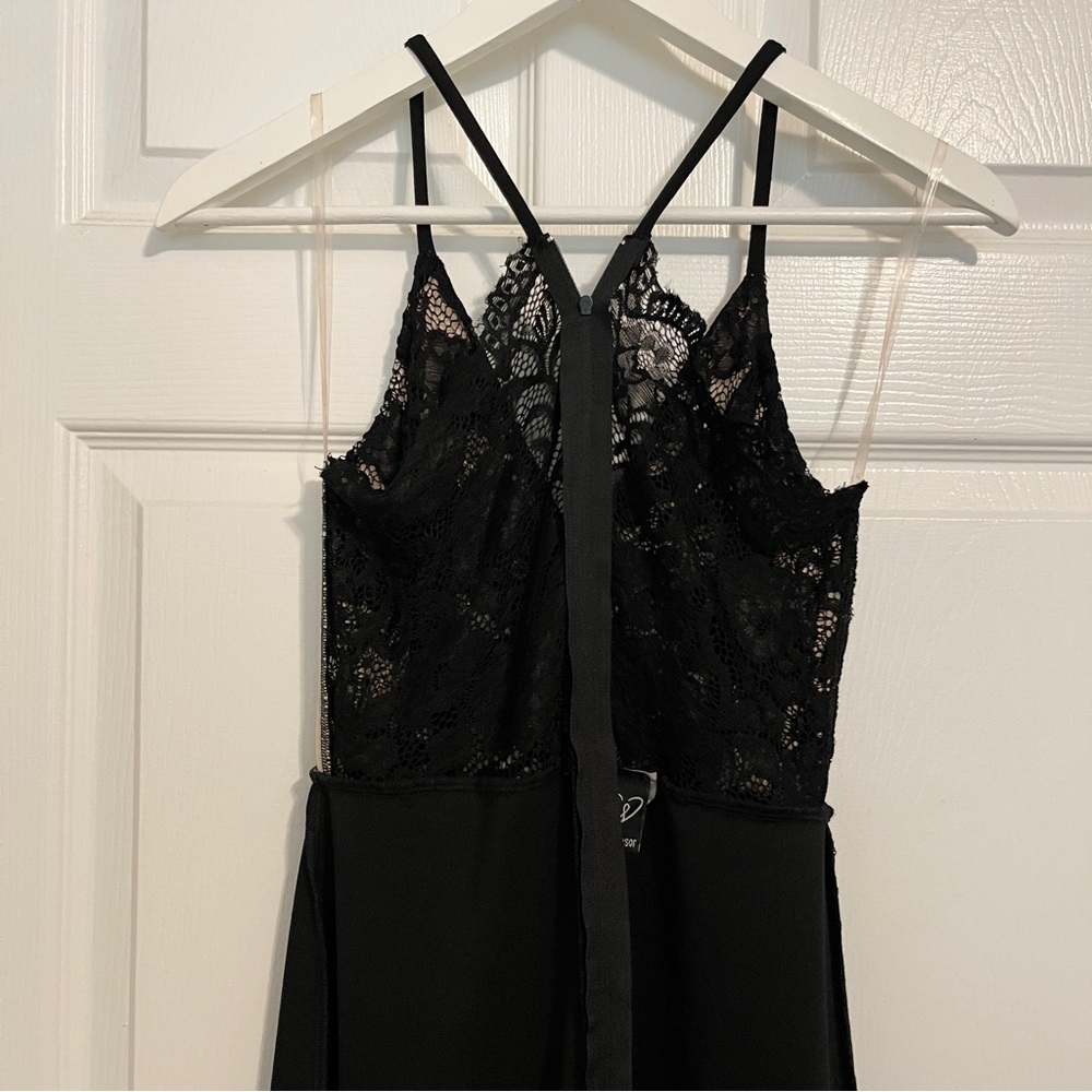 Windsor Black Halter Lace Top Pant Jumpsuit - Picture 7 of 9